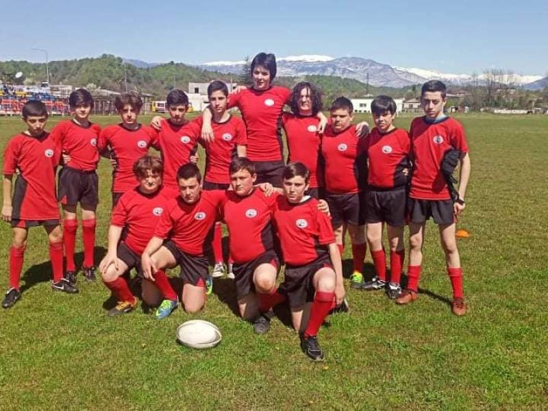 ცაგერის ცენტრალურ სტადიონზე  რაგბის რეგიონული ფესტივალი გაიმართა